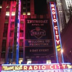 Good night from Day 1 of the NFL Draft outside Radio City Music Hall