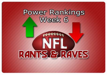 Jeff’s Week 6 Most Powerful Rankings